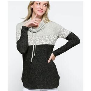 MARKET & SPRUCE Cameron Cowl‎ Neck Brushed Knit Top